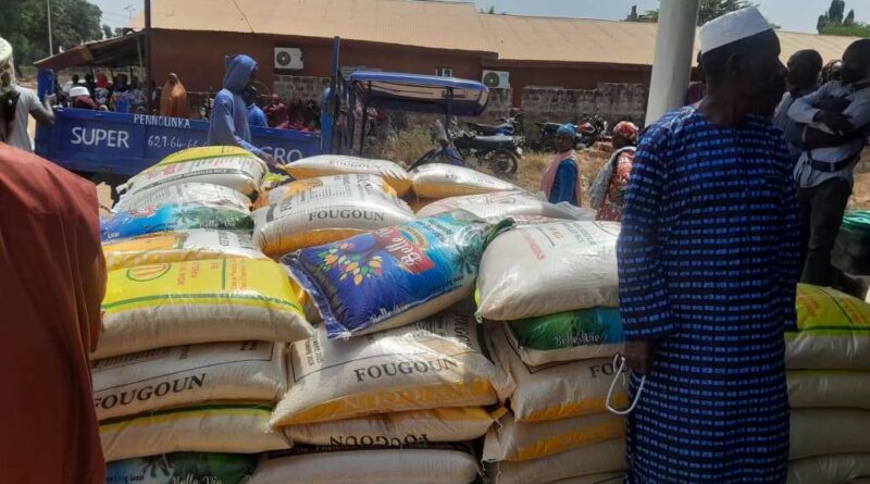 Kindia: Elhadj Abdoul Wakil Keita offre des vivres aux fidèles musulmans